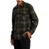 RVCA Men’s Thatll Work Flannel Long Sleeve Woven Shirt(Vacancy | Chocolate)