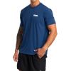 RVCA Men’s Va Mark Short Sleeve Dri-Release T-Shirt(Army Blue (Icon))