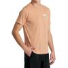 RVCA Men’s Va Mark Short Sleeve Dri-Release T-Shirt(Earth Clay (Icon))
