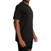 RVCA Men’s Va Mark Short Sleeve Dri-Release T-Shirt(Icon/Black)