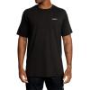 RVCA Men’s Va Mark Short Sleeve Dri-Release T-Shirt(Icon/Black)