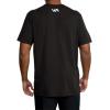 RVCA Men’s Va Mark Short Sleeve Dri-Release T-Shirt(Icon/Black)