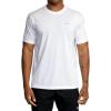 RVCA Men’s Va Mark Short Sleeve Dri-Release T-Shirt(Icon/White)
