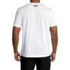 RVCA Men’s Va Mark Short Sleeve Dri-Release T-Shirt(Icon/White)