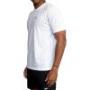 RVCA Men’s Va Mark Short Sleeve Dri-Release T-Shirt(Icon/White)