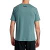 RVCA Men’s Va Mark Short Sleeve Dri-Release T-Shirt(Pine Grey (Icon))