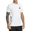 RVCA Men’s Va Mark Short Sleeve Dri-Release T-Shirt(Rvca 2x/White 222)