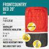 Sierra Designs Frontcountry Bed: Zipperless 20 Degree Synthetic Double Sleeping Bag, Red/Black