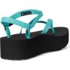 Teva Women’s Flatform Sandal Slim Sport(Bright Teal/Black)