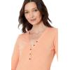 TravisMathew Womens Cloud Henley Long Sleeve(Canyon Sunset)
