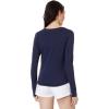 TravisMathew Womens Cloud Henley Long Sleeve(Navy)