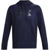 Under Armour mens Armour Fleece Big Logo Hoodie((410) Midnight Navy / / Black)