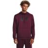 Under Armour mens Armour Fleece Big Logo Hoodie((600) Dark Maroon / / Black)