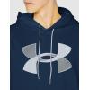 Under Armour mens Armour Fleece Big Logo Hoodie(Academy Blue (408)/Black)