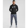Under Armour mens Armour Fleece Big Logo Hoodie(Black (001)/Pitch Gray)