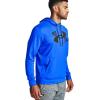Under Armour mens Armour Fleece Big Logo Hoodie(Emotion Blue (401)/Black)