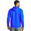 Under Armour mens Armour Fleece Big Logo Hoodie(Emotion Blue (401)/Black)