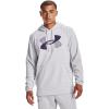 Under Armour mens Armour Fleece Big Logo Hoodie(Halo Gray (014)/Twilight Purple)