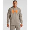 Under Armour mens Armour Fleece Big Logo Hoodie(Highland Buff (200)/Vibe Orange)