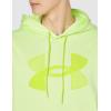 Under Armour mens Armour Fleece Big Logo Hoodie(Lime Fizz (291)/Green Citrine)