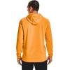 Under Armour mens Armour Fleece Big Logo Hoodie(Omega Orange (857)/Black)