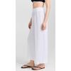 Vitamin A Women’s Tallows Linen Wide Leg Pant Swimsuit Cover Up(White)