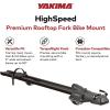 Yakima HighSpeed Premium Rooftop Fork Bike Mount with TorqueRight Knob, T Slot Crossbars, and Carry Quick Release for Sports and Outdoor Use, Black
