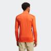 adidas Mens Terrex Multi Half-Zip Long Sleeve T-Shirt(Semi Impact Orange)