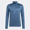 adidas Mens Terrex Multi Half-Zip Long Sleeve T-Shirt(Wonder Steel)