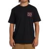 Billabong Men’s Crayon Wave Short Sleeve Graphic Tee(Crayon Wave Black)