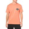 Billabong Men’s Crayon Wave Short Sleeve Graphic Tee(Crayon Wave Coral)