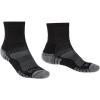 Bridgedale Men’s Lightweight Ankle Height-Merino Endurance Socks(Black/Silver)