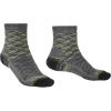 Bridgedale Men’s Lightweight Ankle Height-Merino Endurance Socks(Grey/Lime)