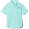Columbia Boys PFG Tamiami Short Sleeve Shirt, Gulf Stream, Small