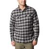 Columbia Men’s Flare Gun Stretch Flannel(Black Shadow Plaid)