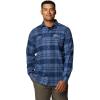 Columbia Men’s Flare Gun Stretch Flannel(Collegiate Navy River Crossing Plaid)
