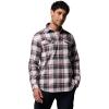 Columbia Men’s Flare Gun Stretch Flannel(Dark Stone Trails Edge Plaid)