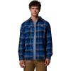 Columbia Men’s Flare Gun Stretch Flannel(Mountain Blue Trails Edge Plaid)