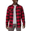 Columbia Men’s Flare Gun Stretch Flannel(Mountain Red Twill Buffalo Check-legacy)