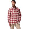 Columbia Men’s Flare Gun Stretch Flannel(Mtn Red Two Lane Tartan)