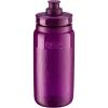 Elite Fly Tex Cycling Water Bottle 550ml – Clear Smoke – Ultra-Lightweight, BPA-Free, Easy-Squeeze Sports Bottle for Road, MTB & Gravel(Clear Purple  550ml)