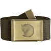Fjall-raven – Canvas Brass Belt 4 cm, Dark Olive