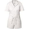 Flylow Women’s Around Town Romper Short-Sleeve Button-Up Jumpsuit for Beachwear and Casual Use(Tusk)