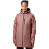 Helly Hansen Women’s Long Belfast Lightweight Waterproof Windproof Breathable Raincoat Jacket with Hood(096 Ash Rose)
