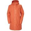Helly Hansen Women’s Long Belfast Lightweight Waterproof Windproof Breathable Raincoat Jacket with Hood(179 Terracotta)