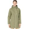 Helly Hansen Women’s Long Belfast Lightweight Waterproof Windproof Breathable Raincoat Jacket with Hood(421 Lav Green)