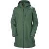 Helly Hansen Women’s Long Belfast Lightweight Waterproof Windproof Breathable Raincoat Jacket with Hood(476 Spruce)