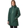 Helly Hansen Women’s Long Belfast Lightweight Waterproof Windproof Breathable Raincoat Jacket with Hood(495 Darkest Spruce)