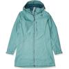 Helly Hansen Women’s Long Belfast Lightweight Waterproof Windproof Breathable Raincoat Jacket with Hood(Jade)