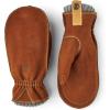 Hestra Unisex Oden Nubuck Mitt, Insulated Suede Leather Mittens with Wool Liner, Winter Hiking & Outdoor Use for Men & Women(Cork)